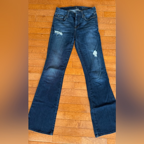 7 For All Mankind Dark Blue Flare Jeans - Picture 1 of 3